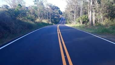 Restauração em CBUQ na Rodovia BA-120.